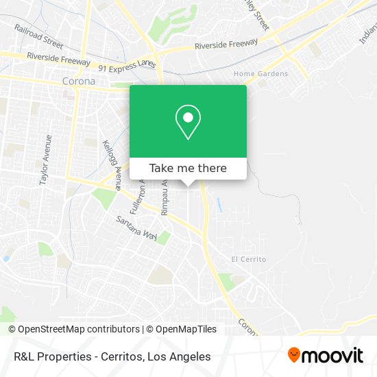 Mapa de R&L Properties - Cerritos
