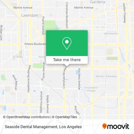 Seaside Dental Management map