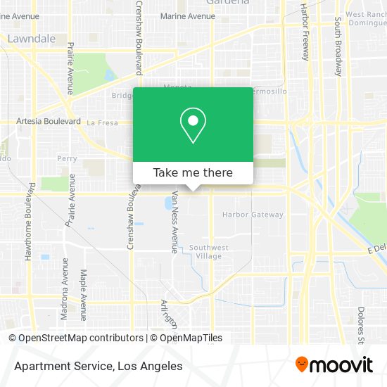 Mapa de Apartment Service