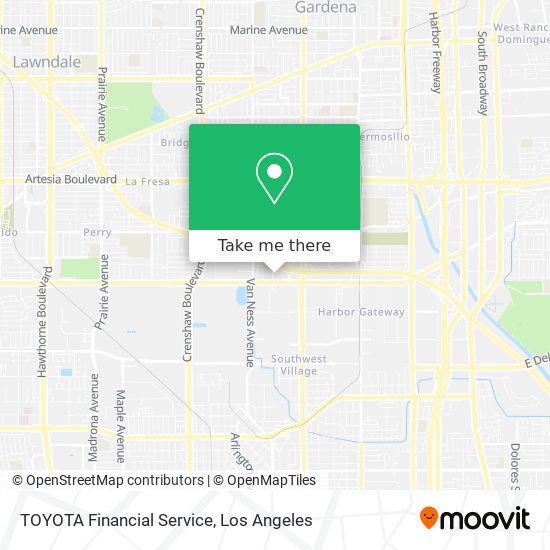 TOYOTA Financial Service map