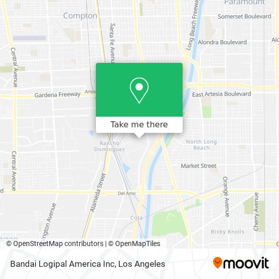 Bandai Logipal America Inc map