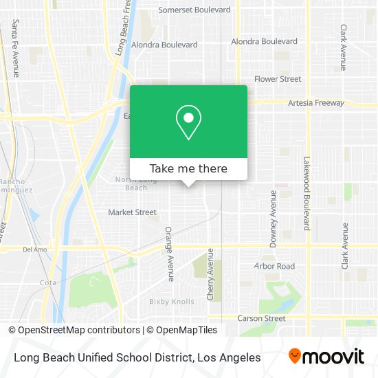 Long Beach Unified School District map