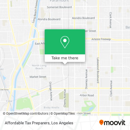 Affordable Tax Preparers map