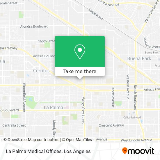 La Palma Medical Offices map