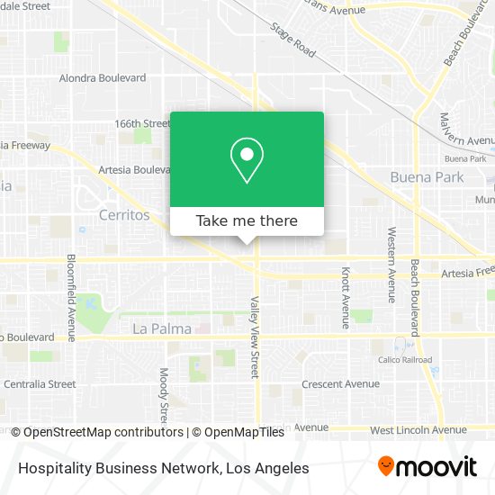 Hospitality Business Network map