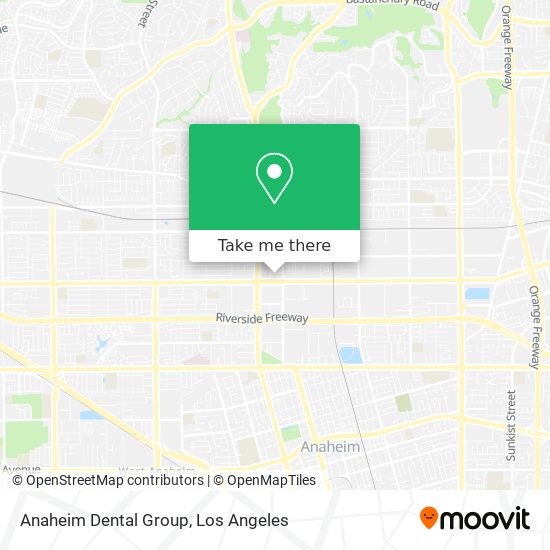 Mapa de Anaheim Dental Group