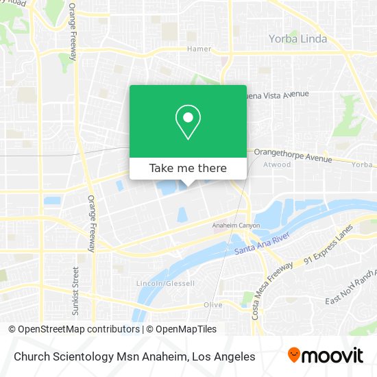 Church Scientology Msn Anaheim map