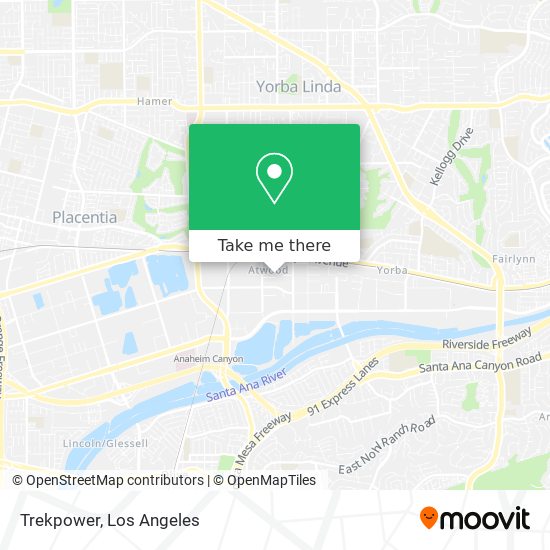 Trekpower map