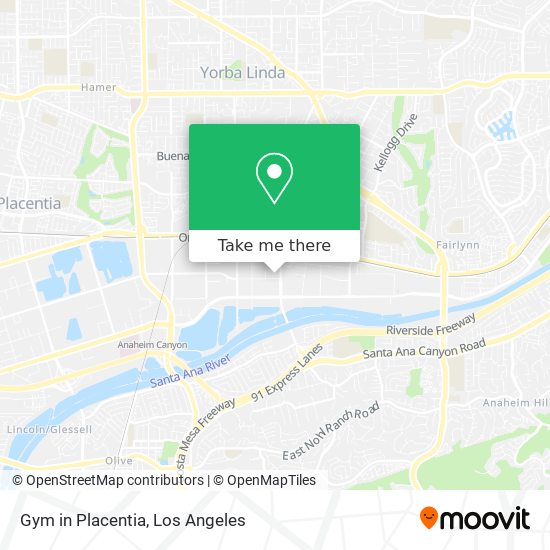 Gym in Placentia map