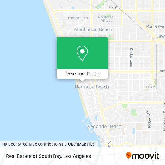 Mapa de Real Estate of South Bay