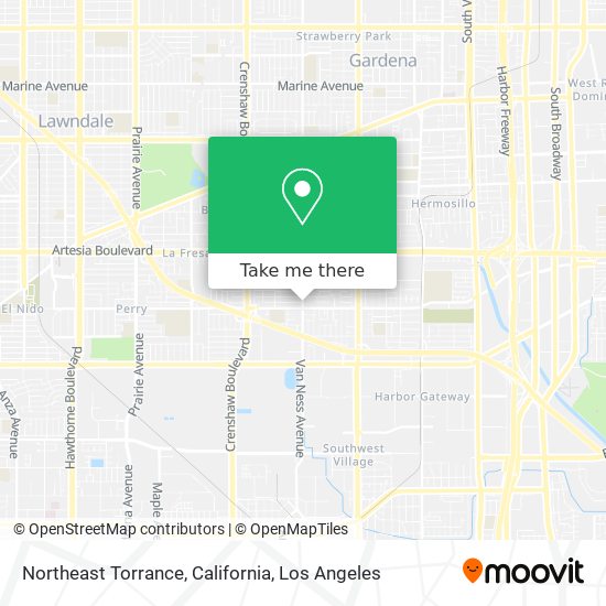 Mapa de Northeast Torrance, California