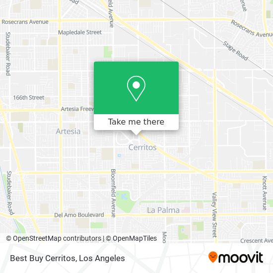 Best Buy Cerritos map