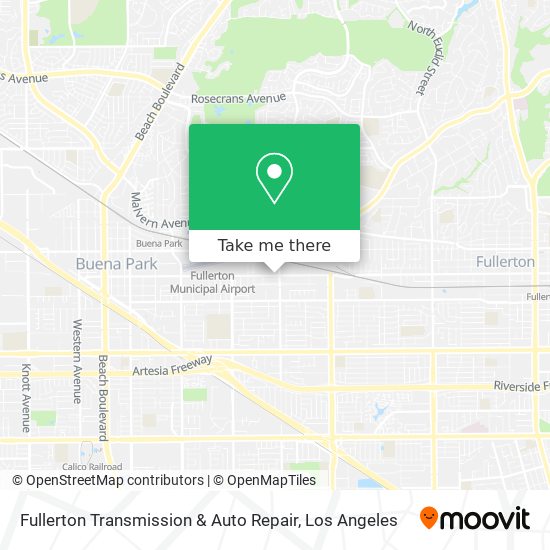 Fullerton Transmission & Auto Repair map