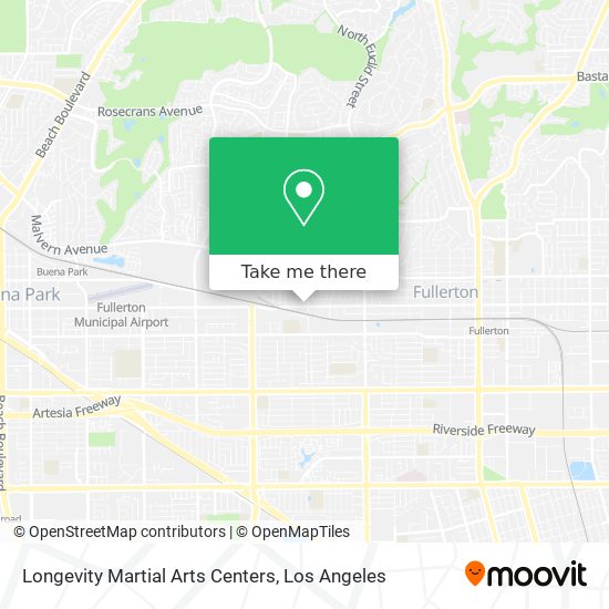 Longevity Martial Arts Centers map