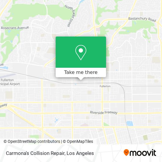 Carmona's Collision Repair map