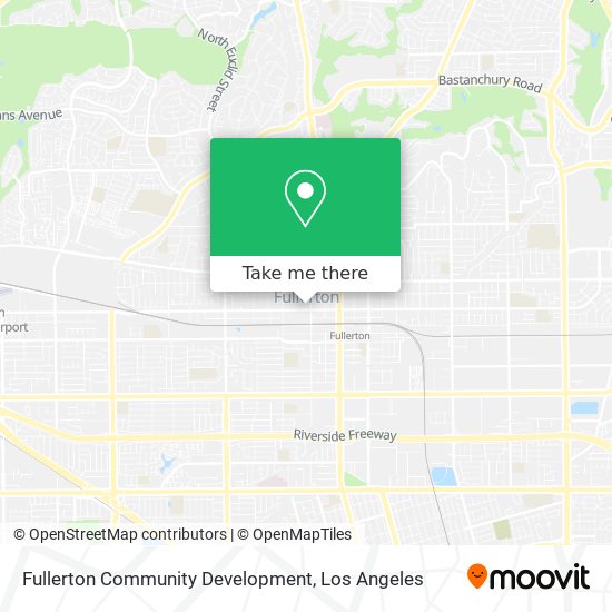 Fullerton Community Development map