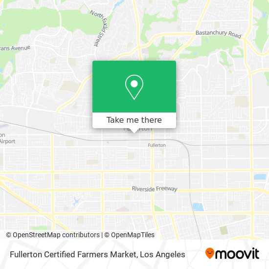 Fullerton Certified Farmers Market map