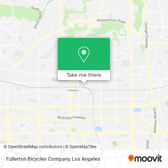 Fullerton Bicycles Company map