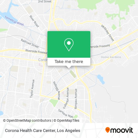 Corona Health Care Center map