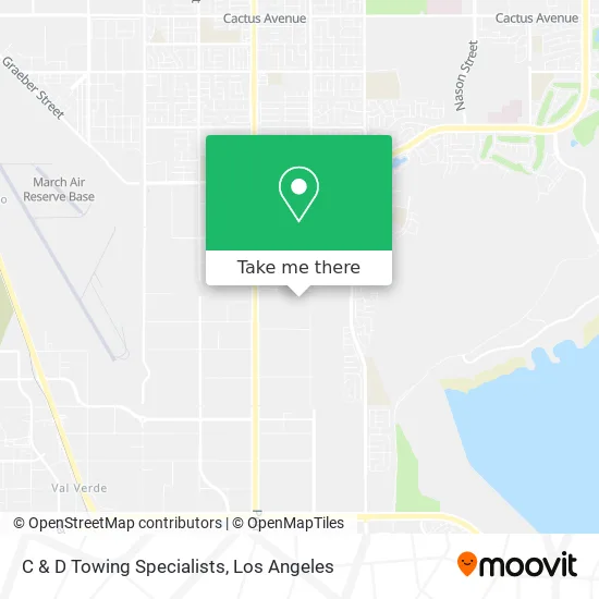 C & D Towing Specialists map