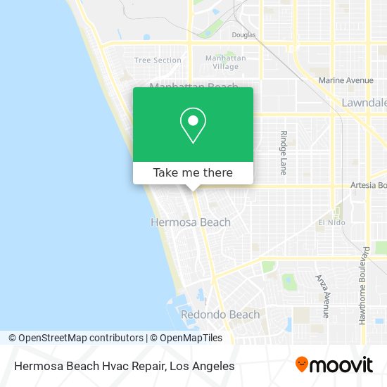 Mapa de Hermosa Beach Hvac Repair