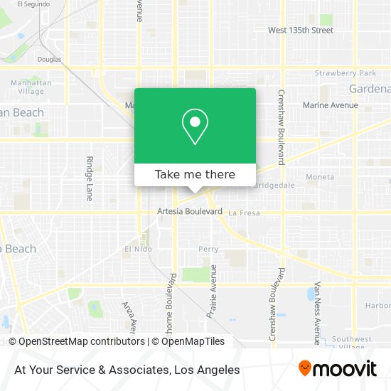 At Your Service & Associates map