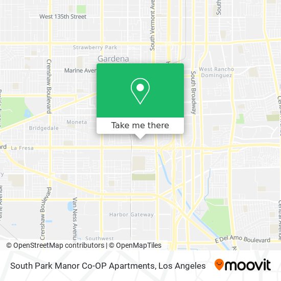 Mapa de South Park Manor Co-OP Apartments