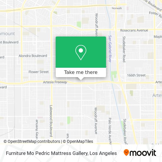 Mapa de Furniture Mo Pedric Mattress Gallery