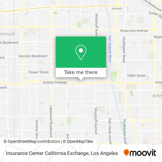 Insurance Center California Exchange map