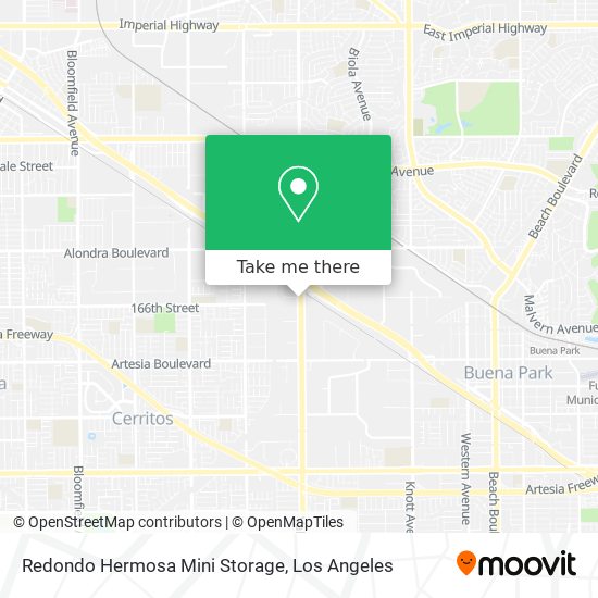 Redondo Hermosa Mini Storage map