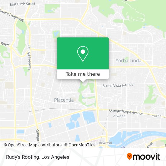 Rudy's Roofing map