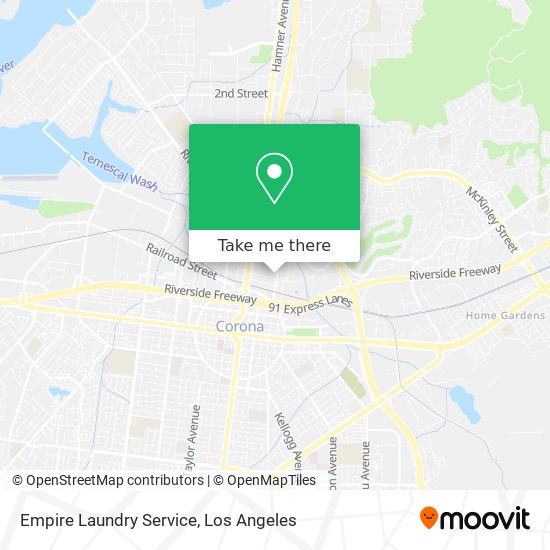 Empire Laundry Service map