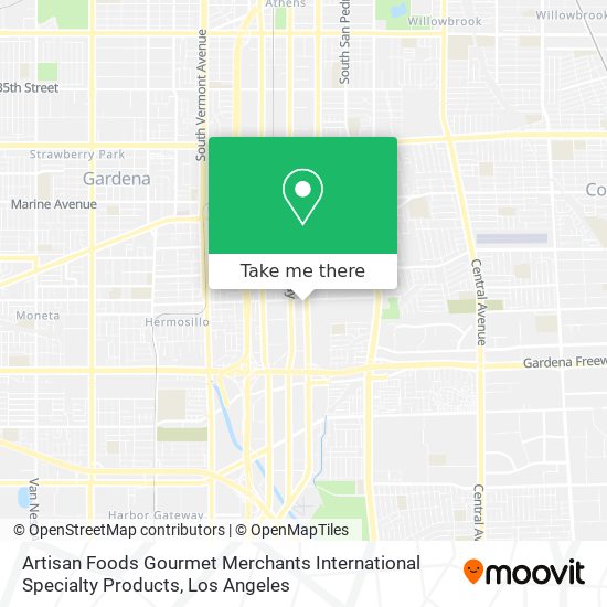 Mapa de Artisan Foods Gourmet Merchants International Specialty Products