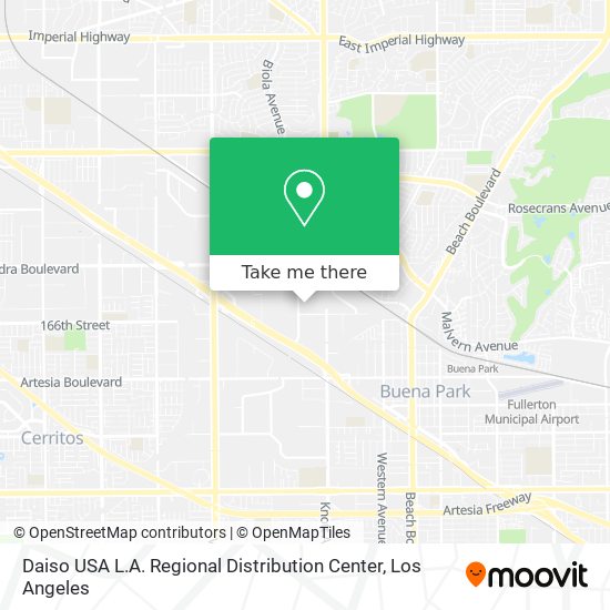 Mapa de Daiso USA L.A. Regional Distribution Center