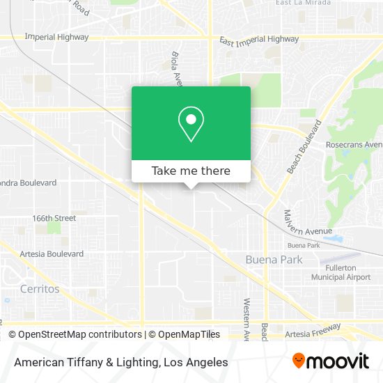 American Tiffany & Lighting map