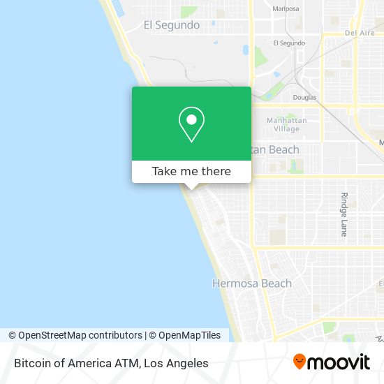 Mapa de Bitcoin of America ATM