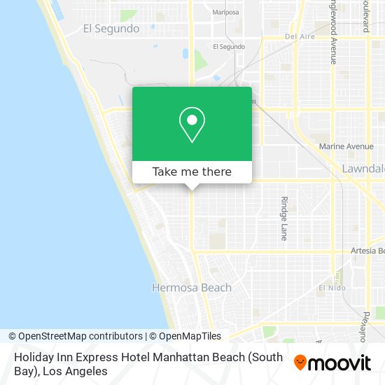 Holiday Inn Express Hotel Manhattan Beach (South Bay) map