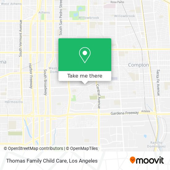 Thomas Family Child Care map