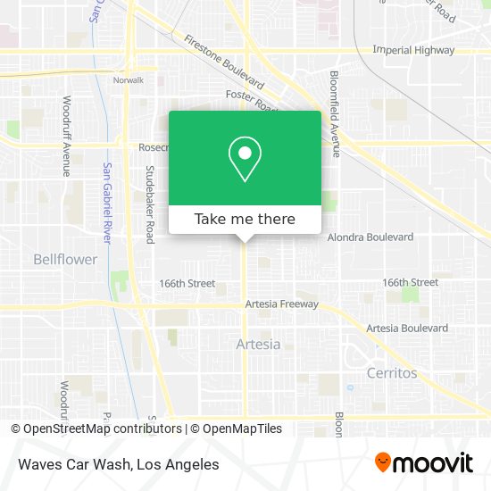 Waves Car Wash map