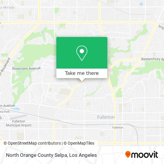 North Orange County Selpa map