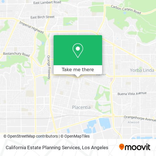 California Estate Planning Services map