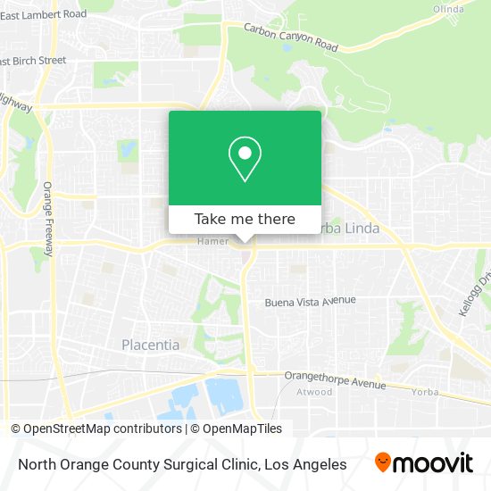 North Orange County Surgical Clinic map