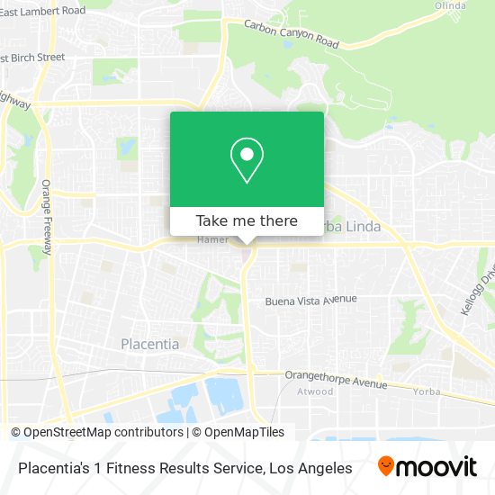 Mapa de Placentia's 1 Fitness Results Service