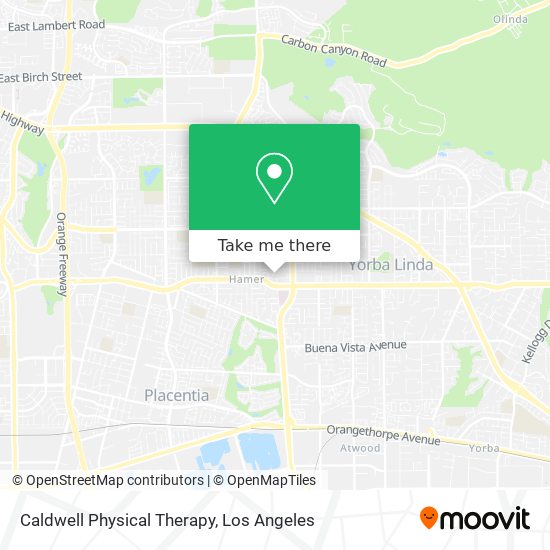 Caldwell Physical Therapy map