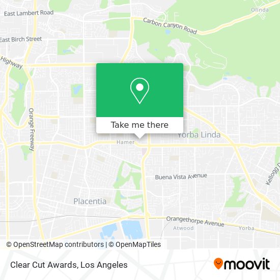 Mapa de Clear Cut Awards