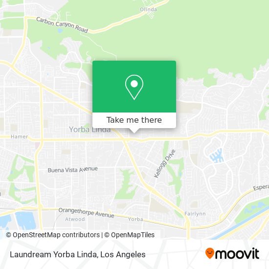 Laundream Yorba Linda map