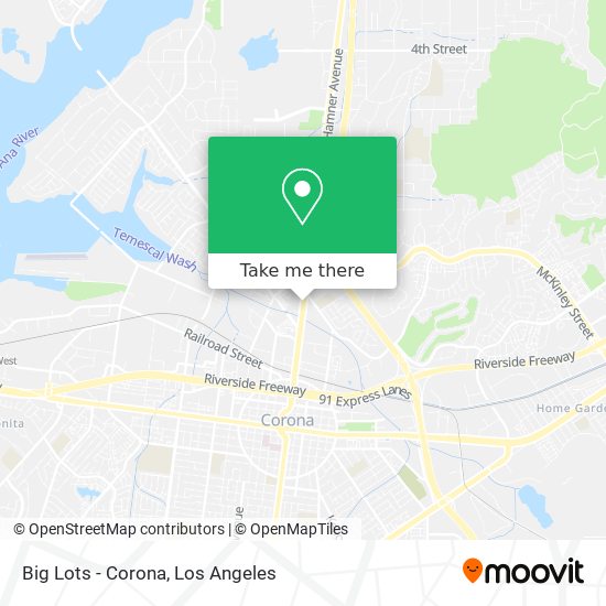 Big Lots - Corona map