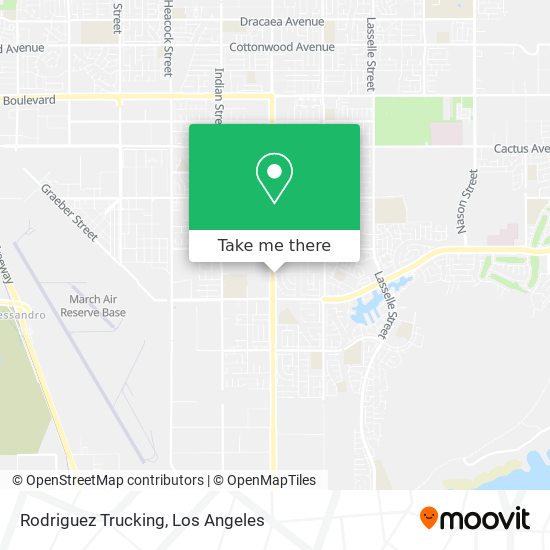 Rodriguez Trucking map