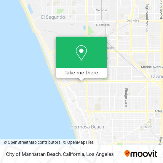 Mapa de City of Manhattan Beach, California