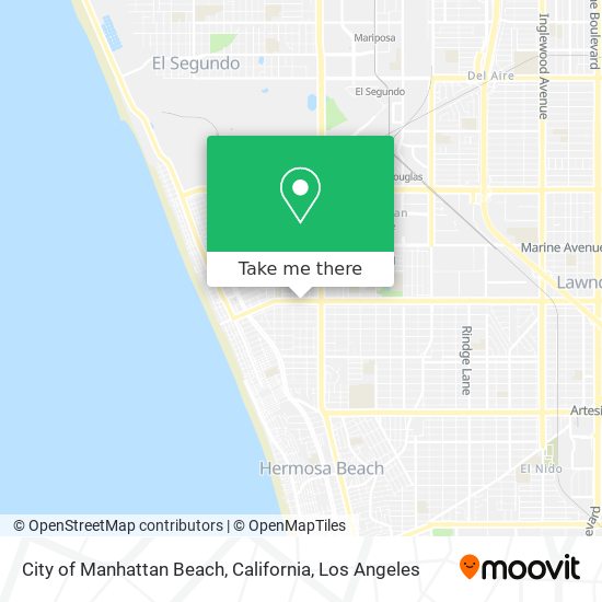 City of Manhattan Beach, California map